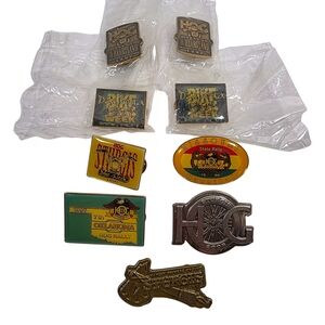 Vintage Harley Davidson HOG Rally Pin Lot Of 9 1990s–2000s